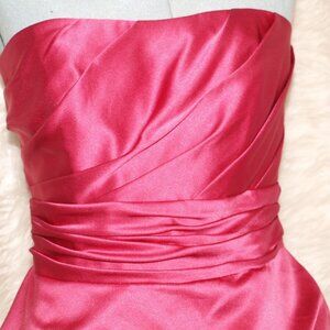 Short Fushia Party DRESS Size 12 BY DAVID'S BRIDAL USED FOR PHOTO SHOOT